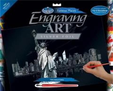 R&L GRAVURES D'ART ALU MON. CELEBRES LA STATUE DE LA LIBERTE