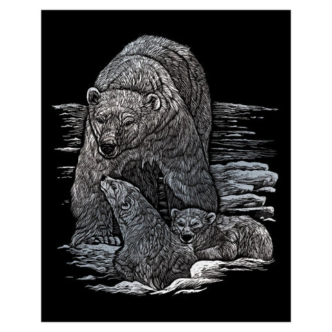 R&L GRAVURES D'ART STD ARGENT L'OURS POLAIRE 21.3X29.5CM