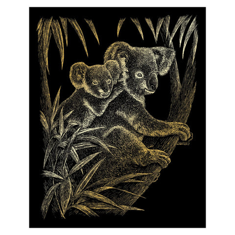 R&L GRAVURES D'ART STD OR LES KOALAS 21.3X29.5CM