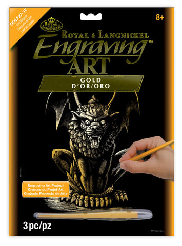 R&L GRAVURES D'ART STD OR GARGOUILLE DE LION 21.3X29.5CM