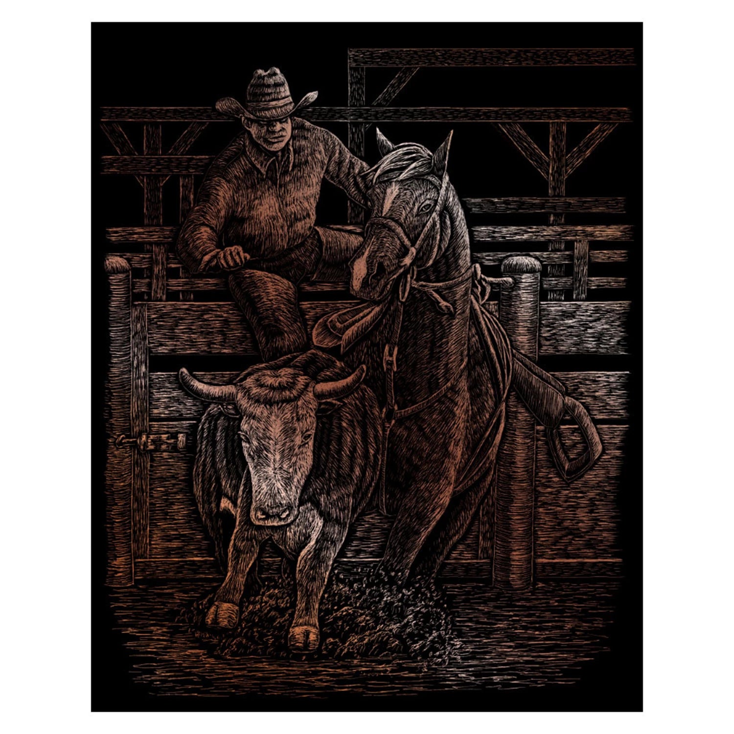 R&L GRAVURES D'ART STD CUIVRE RODEO 21.3X29.5CM