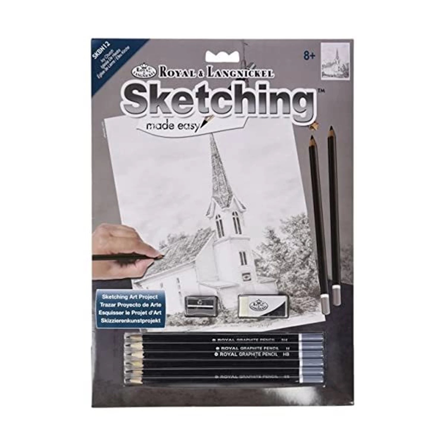 R&L SKETCHING STD L'EGLISE DE CAMPAGNE 21.3X30CM