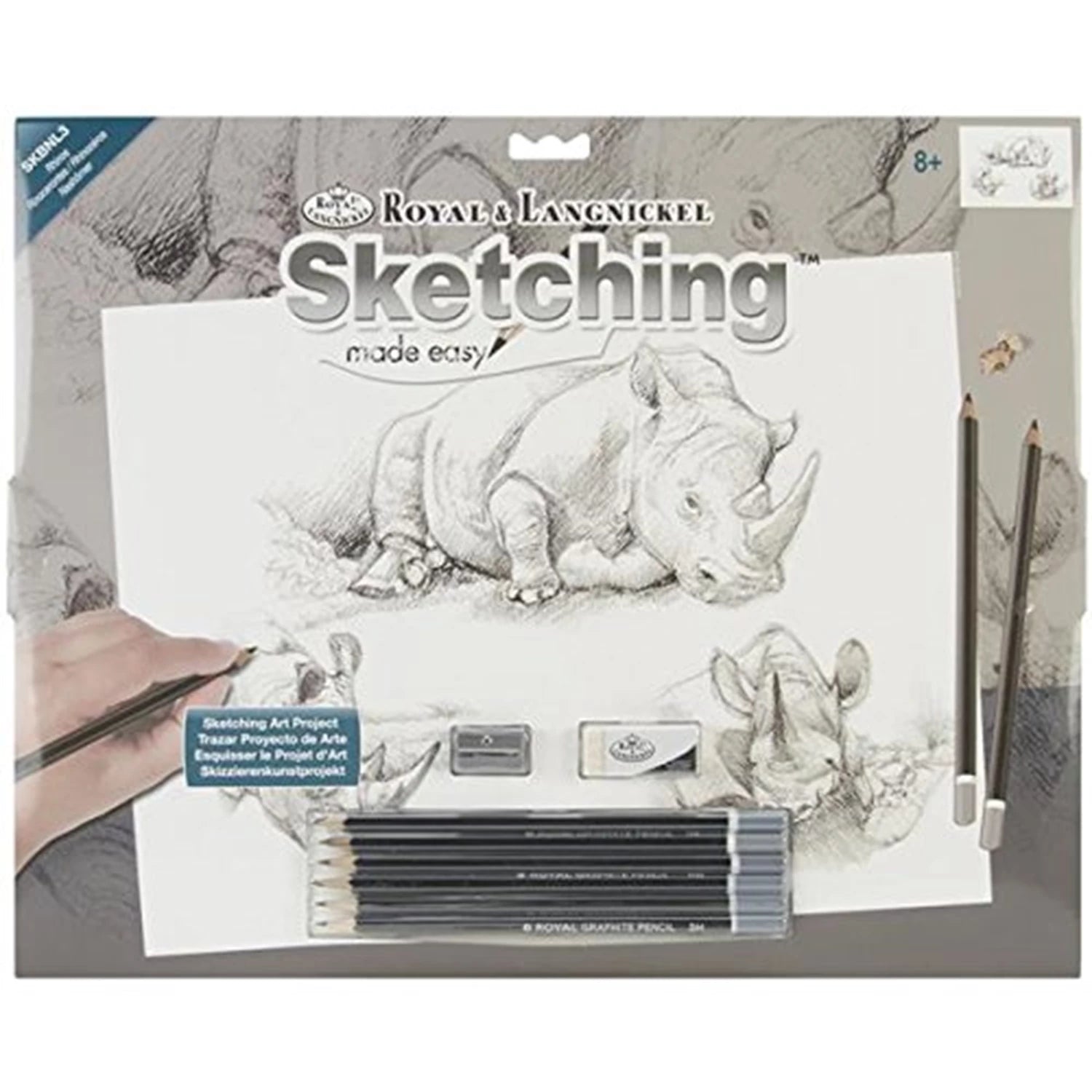 R&L SKETCHING GM RHINOCEROS 32.4X40CM