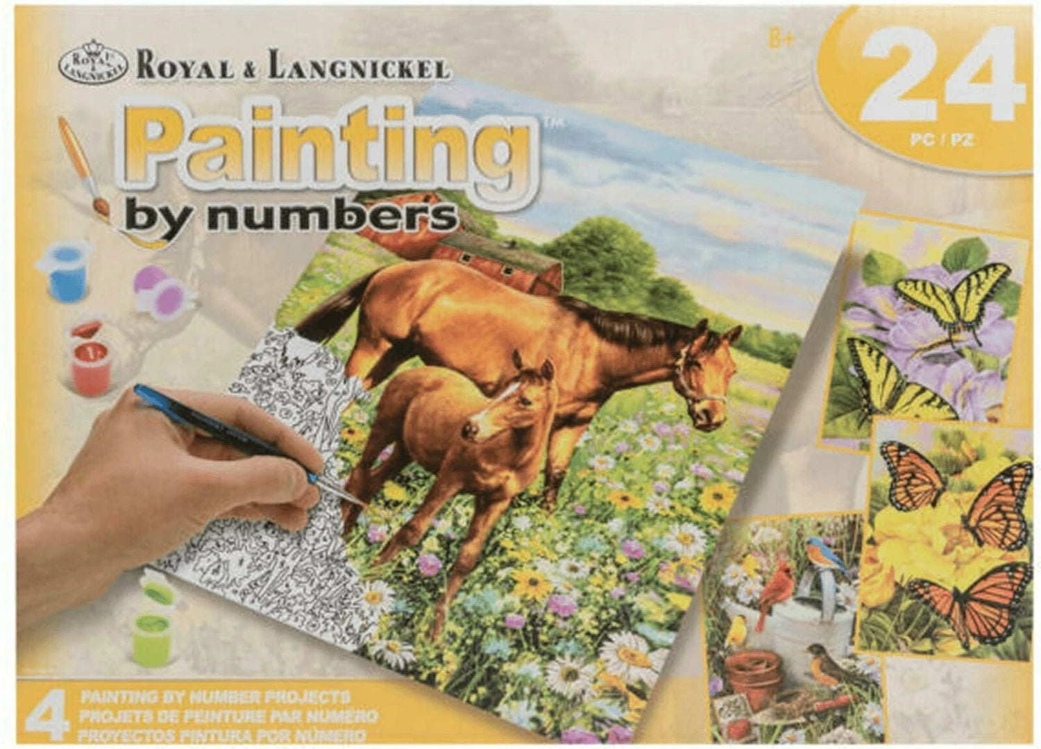 R&L COFFRET PBN 4 PROJETS ANIMAUX NATURE 30PCS