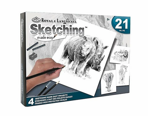 R&L COFFRET DESSIN/ESQUISSE 4 PROJETS ANIMAUX DE LA SAVANNE