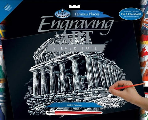 R&L GRAVURES D'ART ALU MON. CELEBRES LE PARTHENON D'ATHENES