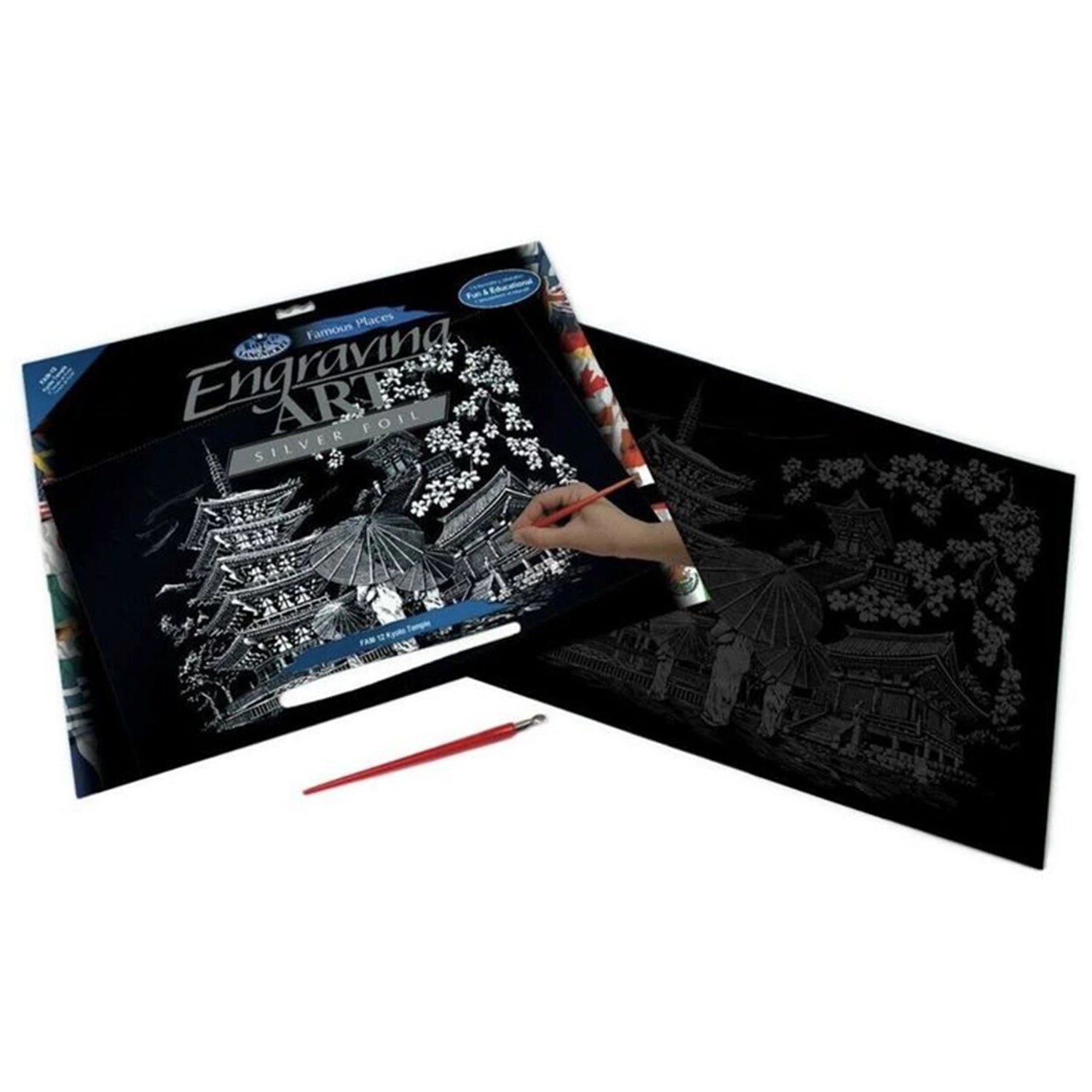 R&L GRAVURES D'ART ALU MON. CELEBRES LE TEMPLE DE KYOTO 40X3