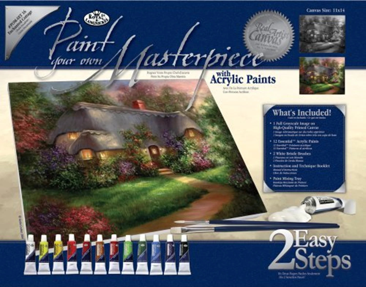 R&L PBN ARTIST CANVAS SERIES GM LE COTTAGE ENCHANTE
