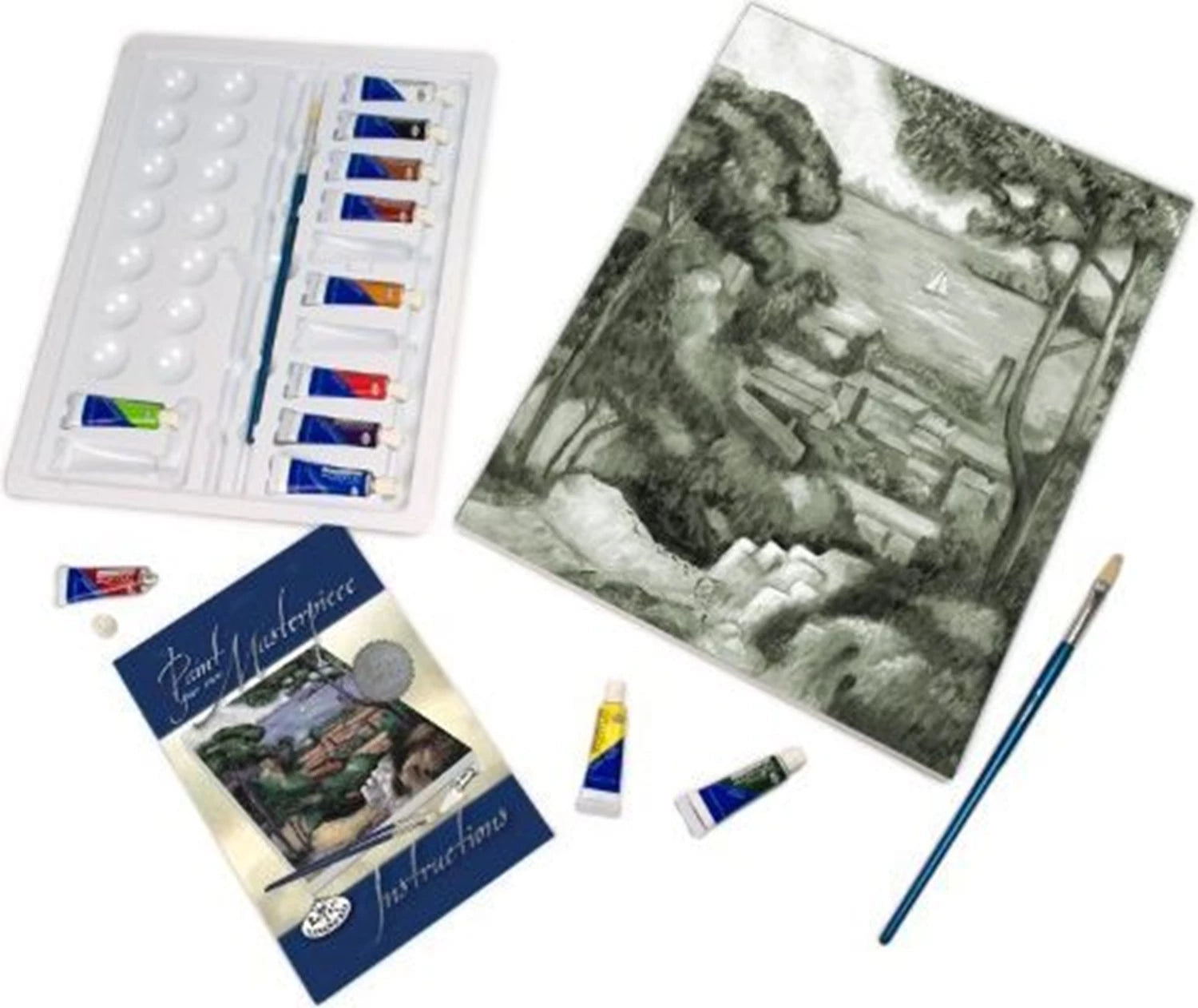 R&L PBN ARTIST CANVAS SERIES GM AVEC VUE SUR LA MEDITERRANEE