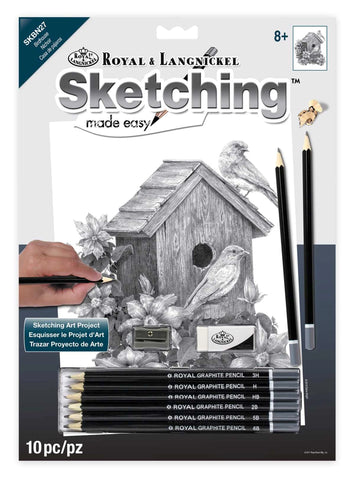 R&L SKETCHING STD CABANE A OISEAUX 24X33CM