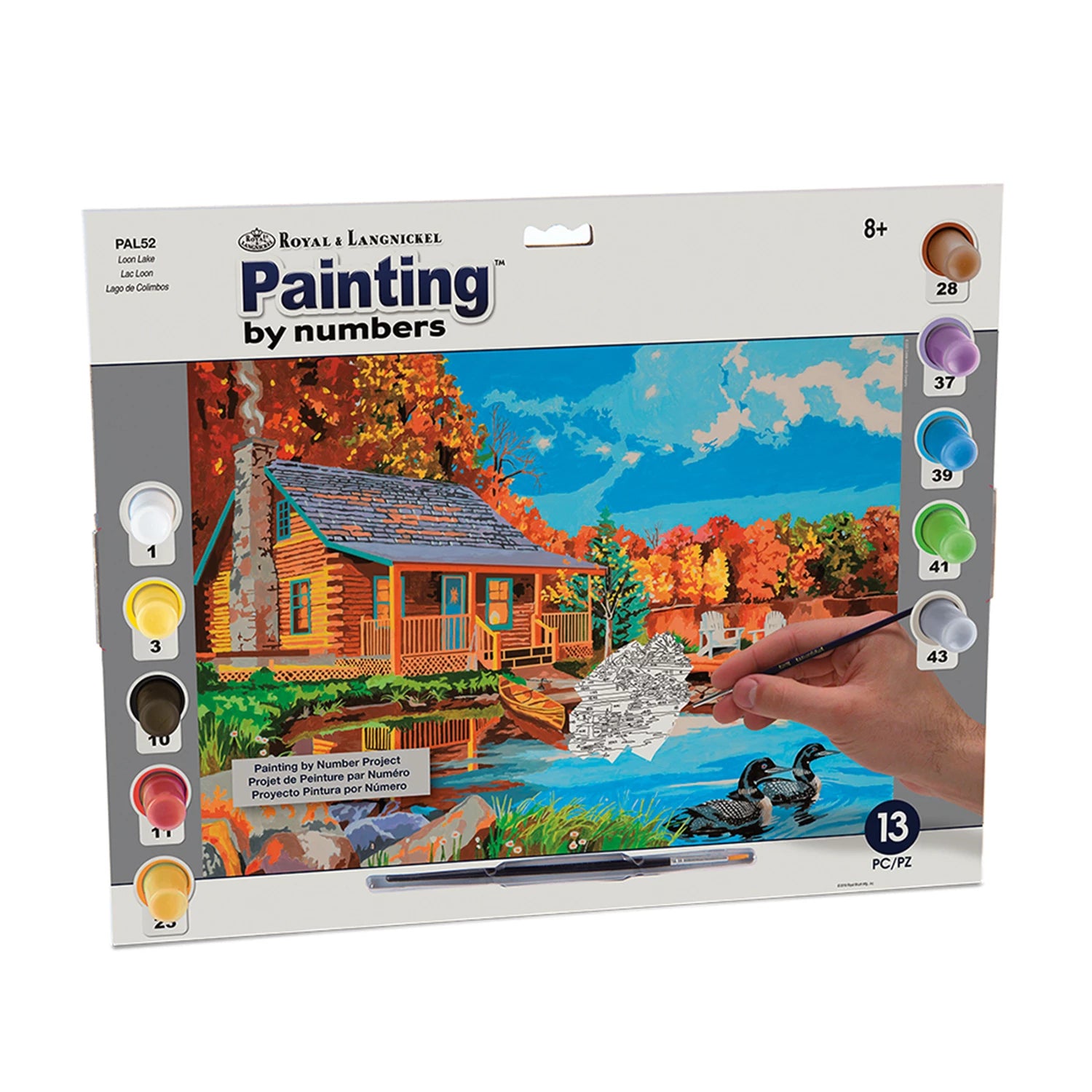 R&L PBN ADULTE GM SUR LE LAC LOON (CANADA) 40X33CM