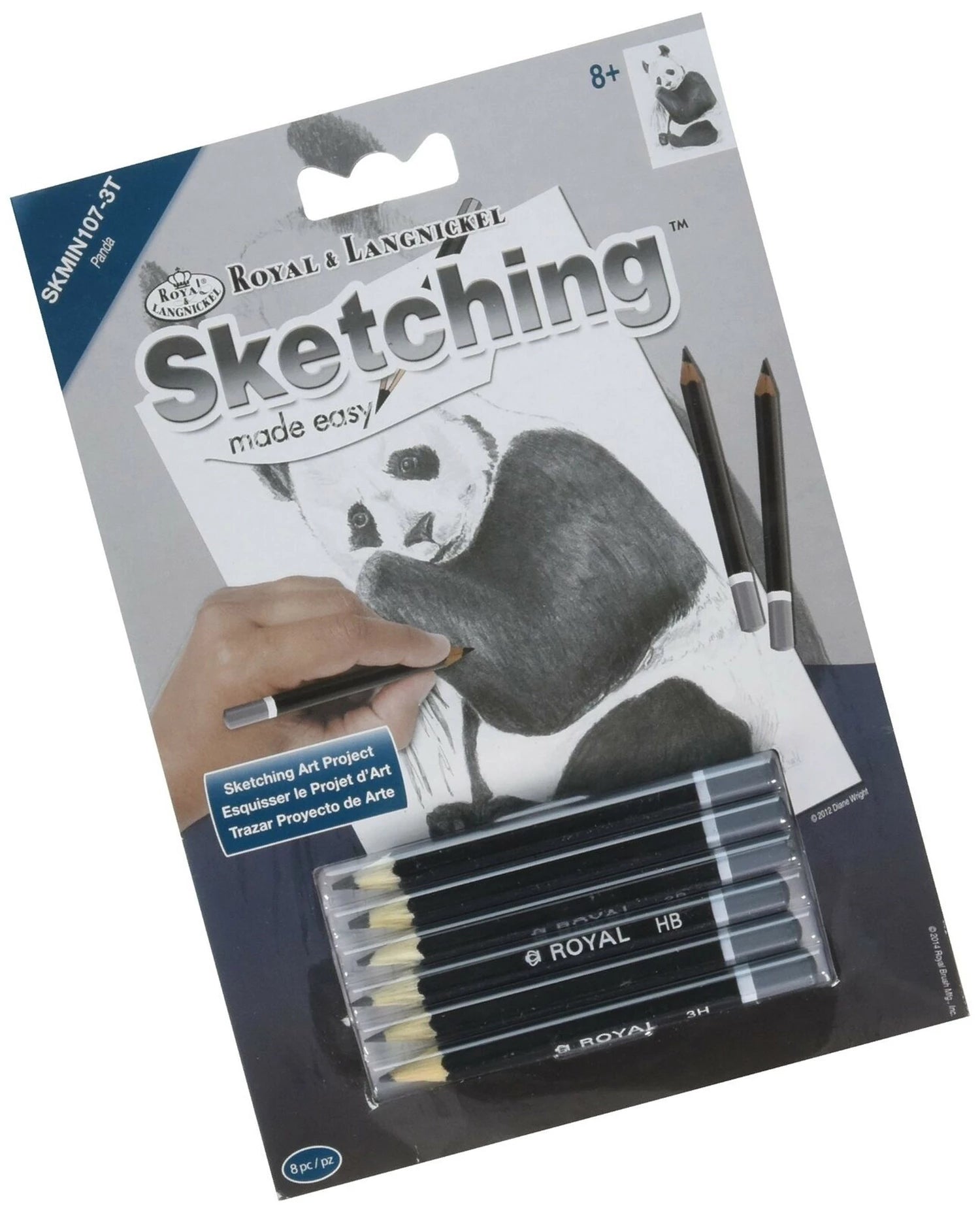 R&L SKETCHING MNI PANDA 14X20CM