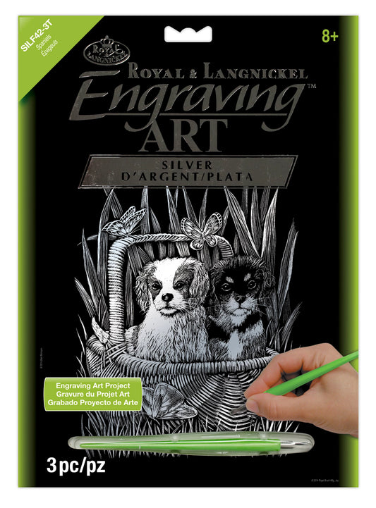 R&L GRAVURES D'ART STD ARGENT LES EPAGNEULS 21.3X29.5CM