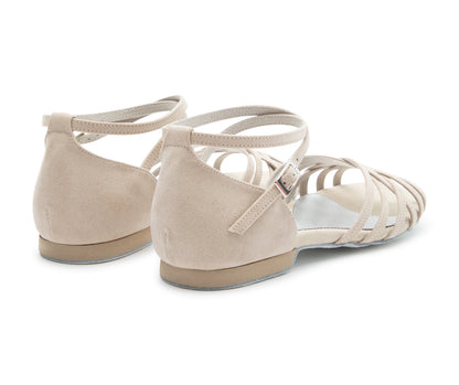 Joy Tanzschuhe in Beige Microfaser