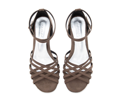 Joy Tanzschuhe in Grau Mikrofaser