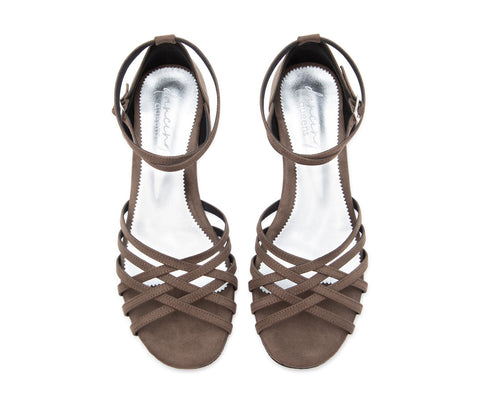 Joy Tanzschuhe in Grau Mikrofaser