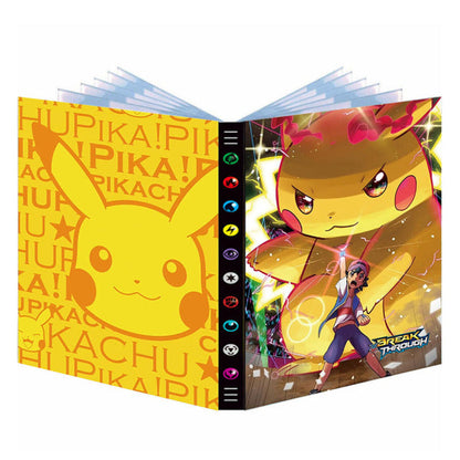 Cartoon 9 Pocket 432 Karten Pokemon Album Buch Anime Kartenspiel Pokémon Karten Sammlung Halter Binder Ordner Top Spielzeug Geschenk für Kinder