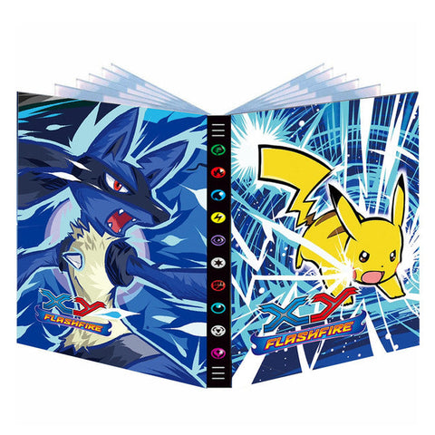 Cartoon 9 Pocket 432 Karten Pokemon Album Buch Anime Kartenspiel Pokémon Karten Sammlung Halter Binder Ordner Top Spielzeug Geschenk für Kinder