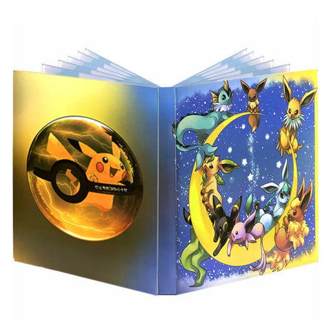Cartoon 9 Pocket 432 Karten Pokemon Album Buch Anime Kartenspiel Pokémon Karten Sammlung Halter Binder Ordner Top Spielzeug Geschenk für Kinder