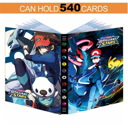 Cartoon 9 Pocket 432 Karten Pokemon Album Buch Anime Kartenspiel Pokémon Karten Sammlung Halter Binder Ordner Top Spielzeug Geschenk für Kinder