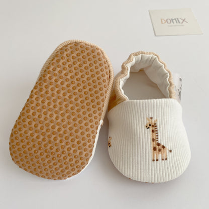 Chaussons bebe avec giraf et antislip