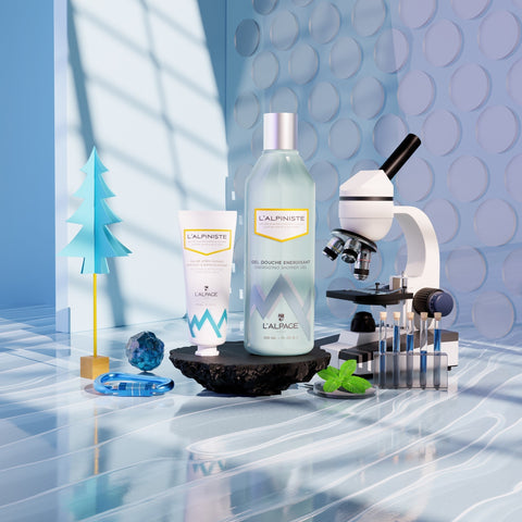 Set ou Coffret Cadeau Soin DUO Baume Après-Rasage Apaisant + Gel Douche Energisant L'ALPINISTE