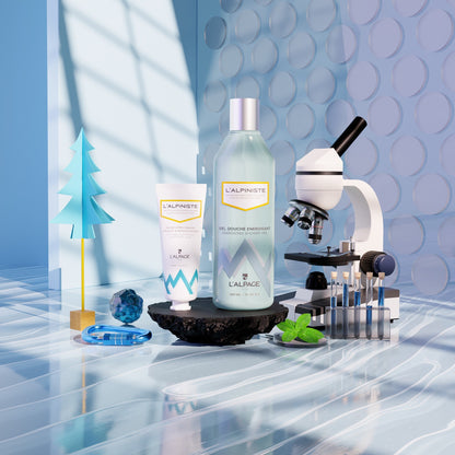 Set ou Coffret Cadeau Soin DUO Baume Après-Rasage Apaisant + Gel Douche Energisant L'ALPINISTE