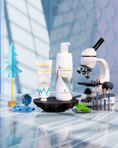 Set ou Coffret Cadeau Soin DUO Baume Après-Rasage Apaisant + Mousse Nettoyante L'ALPINISTE