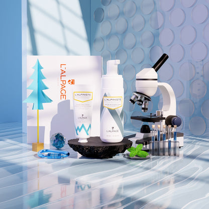 Set ou Coffret Cadeau Soin DUO Baume Après-Rasage Apaisant + Mousse Nettoyante L'ALPINISTE