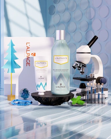Set ou Coffret Cadeau Soin DUO Baume Après-Rasage Apaisant + Gel Douche Energisant L'ALPINISTE