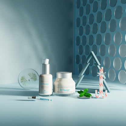 Set of Coffret Cadeau DUO Crème Apaisante + Sérum Apaisant LE NUAGE