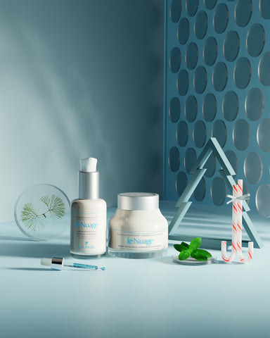 Set of Coffret Cadeau DUO Crème Apaisante + Sérum Apaisant LE NUAGE