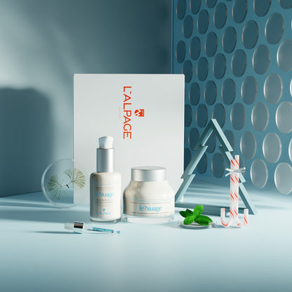 Set of Coffret Cadeau DUO Crème Apaisante + Sérum Apaisant LE NUAGE
