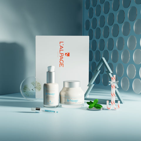 Set of Coffret Cadeau DUO Crème Apaisante + Sérum Apaisant LE NUAGE