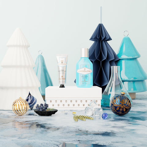 Set of Coffret Cadeau Gel Douche 125ml + Crème Hand L'HYDRALPINE