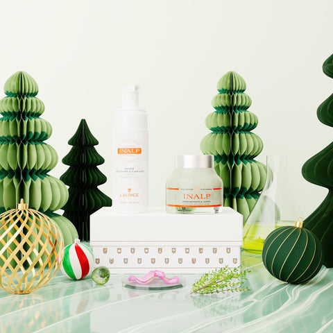 Set eller Gaveæske Creme Matifiante og Lissante + Rensemousse INALP