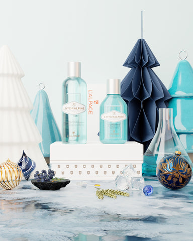 Set ou Coffret Cadeau Eau Tonifiante + Gel Nettoyant Exfoliant L'HYDRALPINE