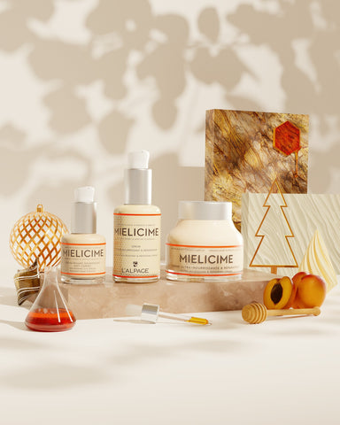 Set oder Geschenkset Trio Ultra-Nourrissante Creme + Ultra-Nourrissant Serum + Anti-Dunkelringe Serum Mielicime