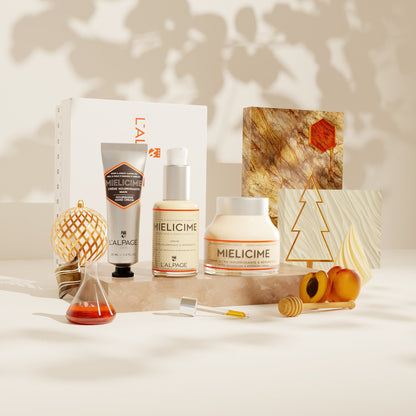 Set ou Coffret Gåva Trio Kräm Närande + Serum Närande + Handkräm MIELICIME