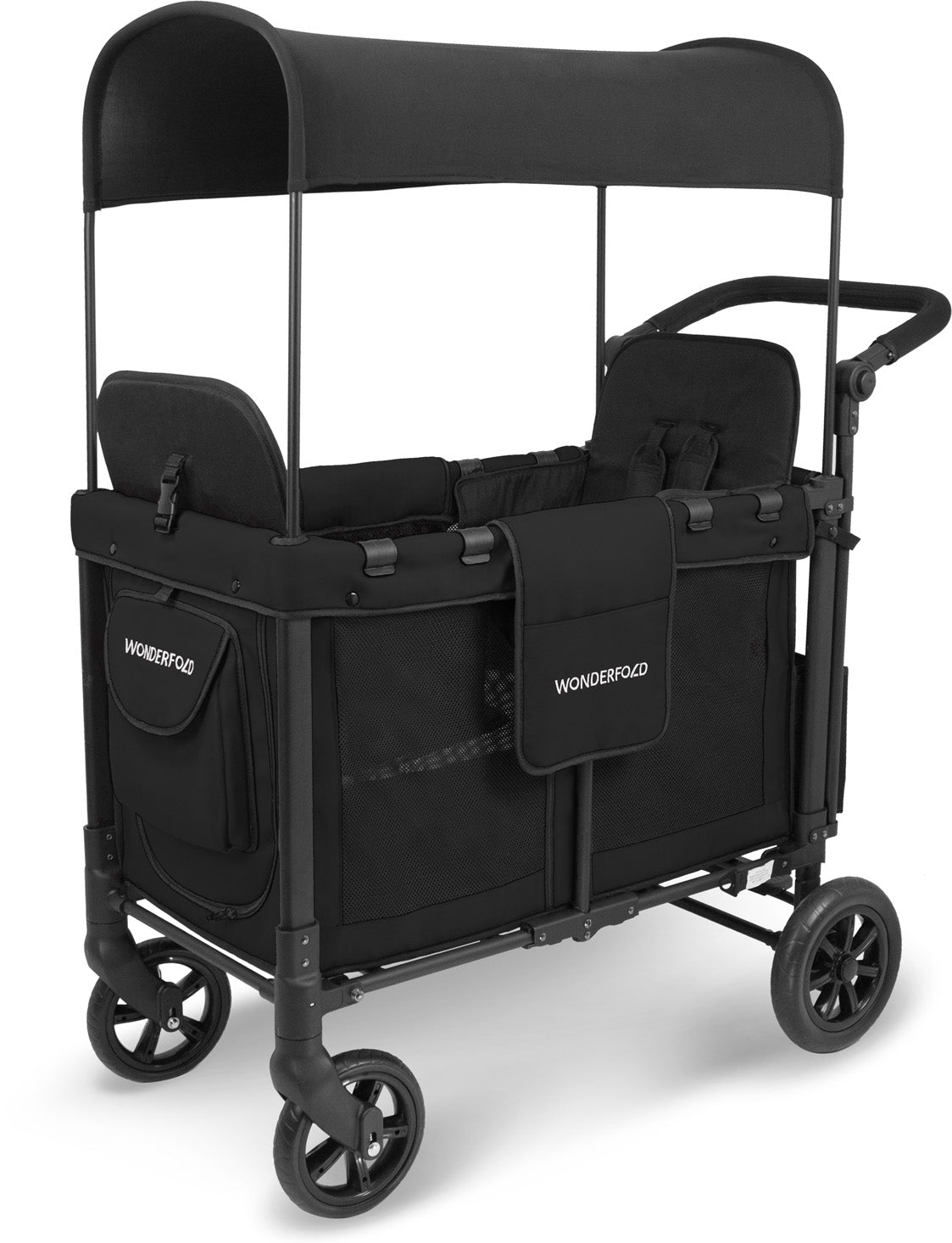 Wonderfold | Kinderwagen | Original Double Stroller Wagon | Black