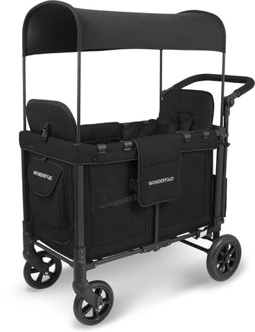 Wonderfold | Kinderwagen | Original Double Stroller Wagon | Black