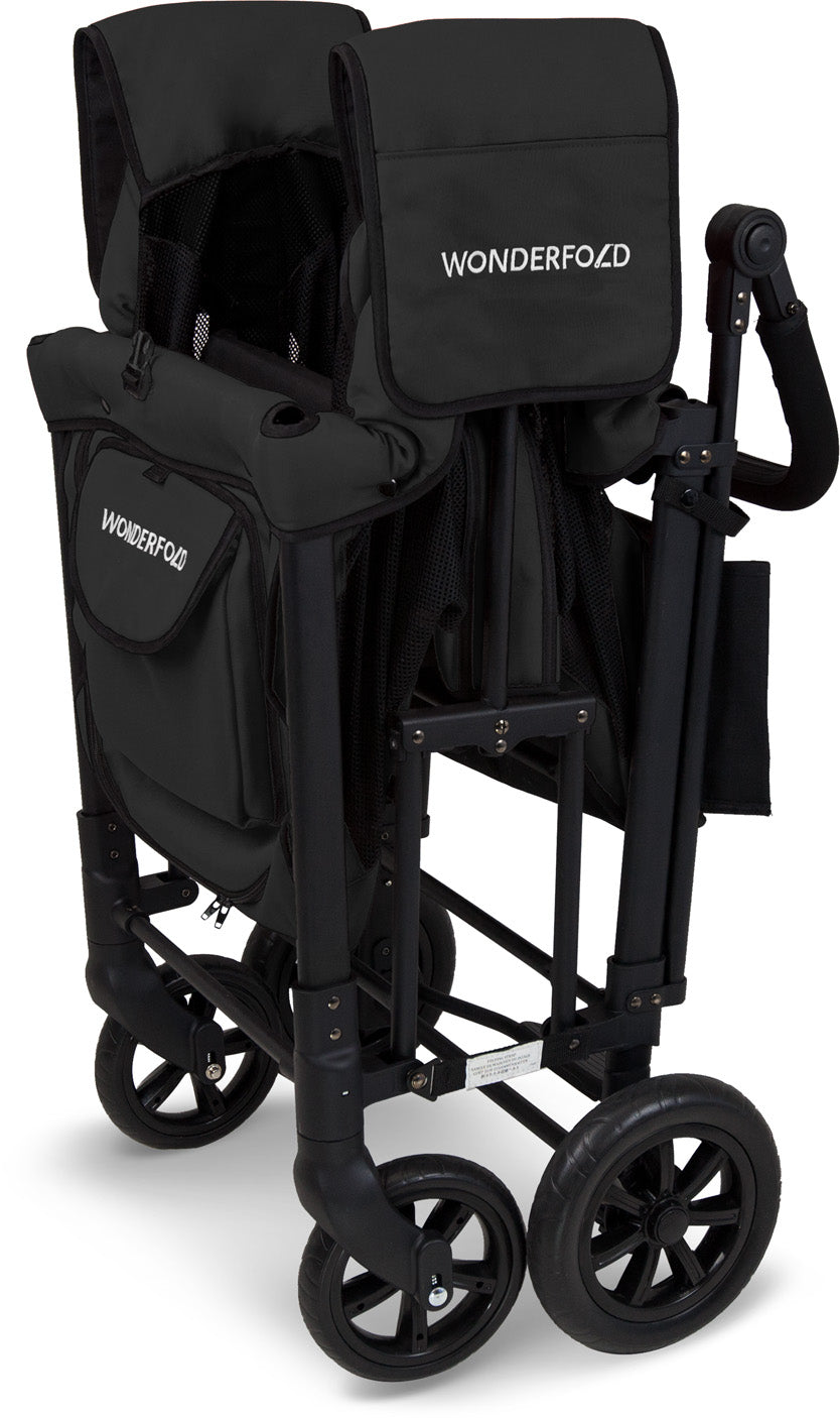 Wonderfold | Kinderwagen | Original Double Stroller Wagon | Black