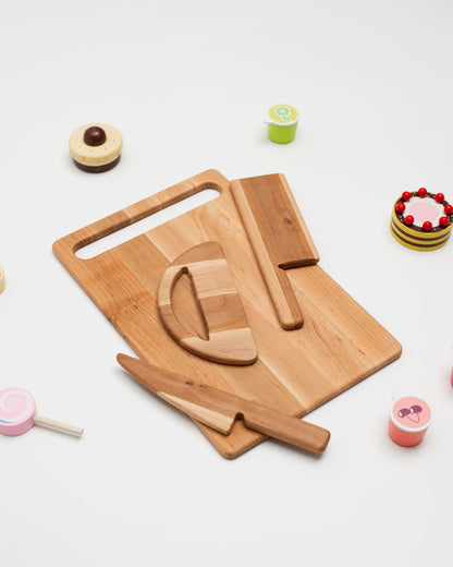 wooden cutting set 