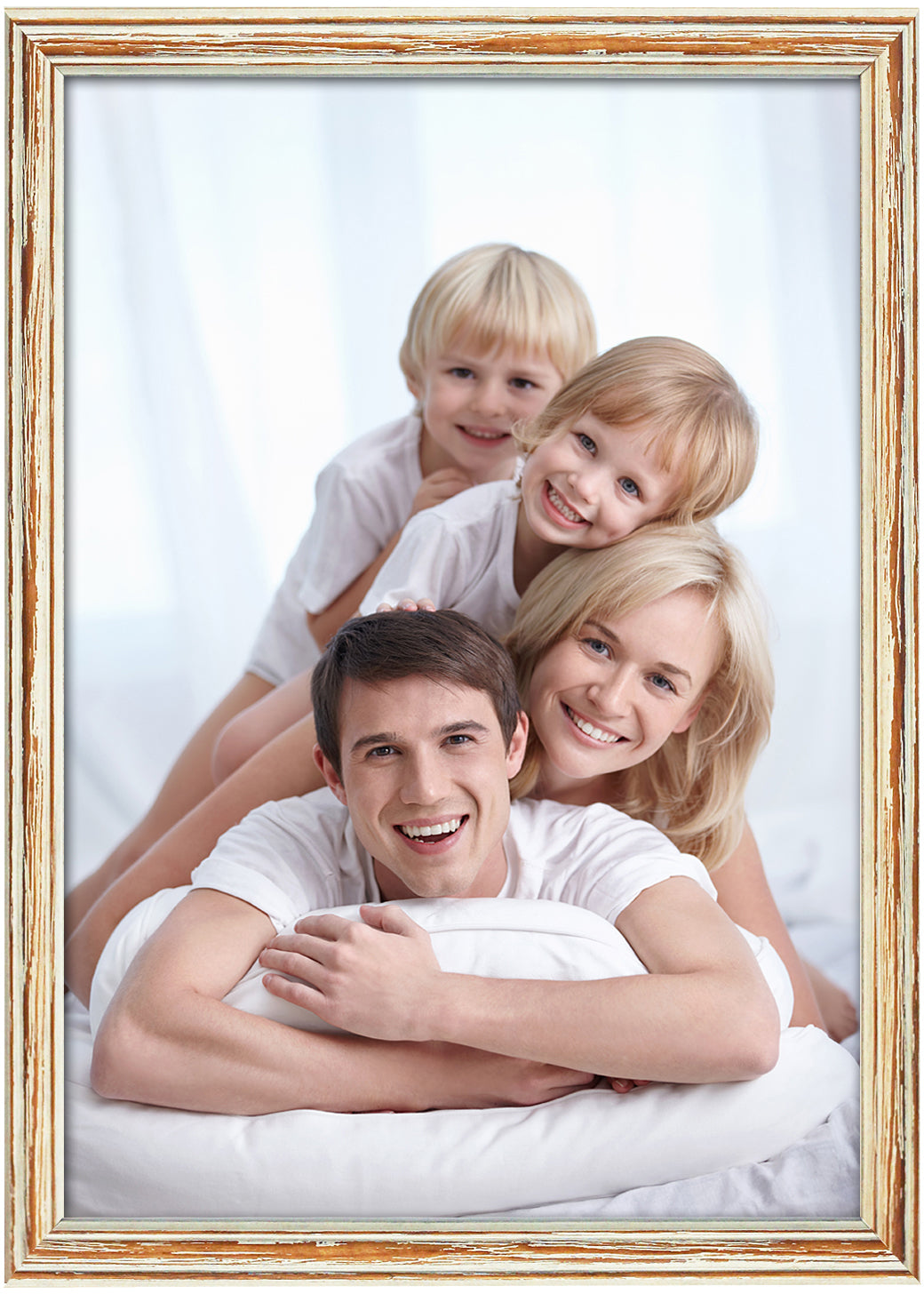 DEBEX Wechselrahmen 13x18cm 6306.01 13X1 Kiefer, weiss strukt.