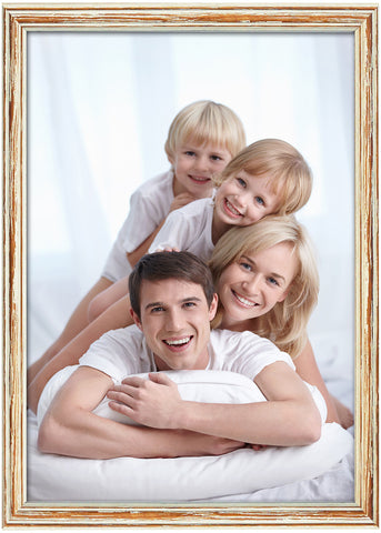 DEBEX Wechselrahmen 29.7x42cm 6306.01 29.7 Kiefer, weiss strukt.