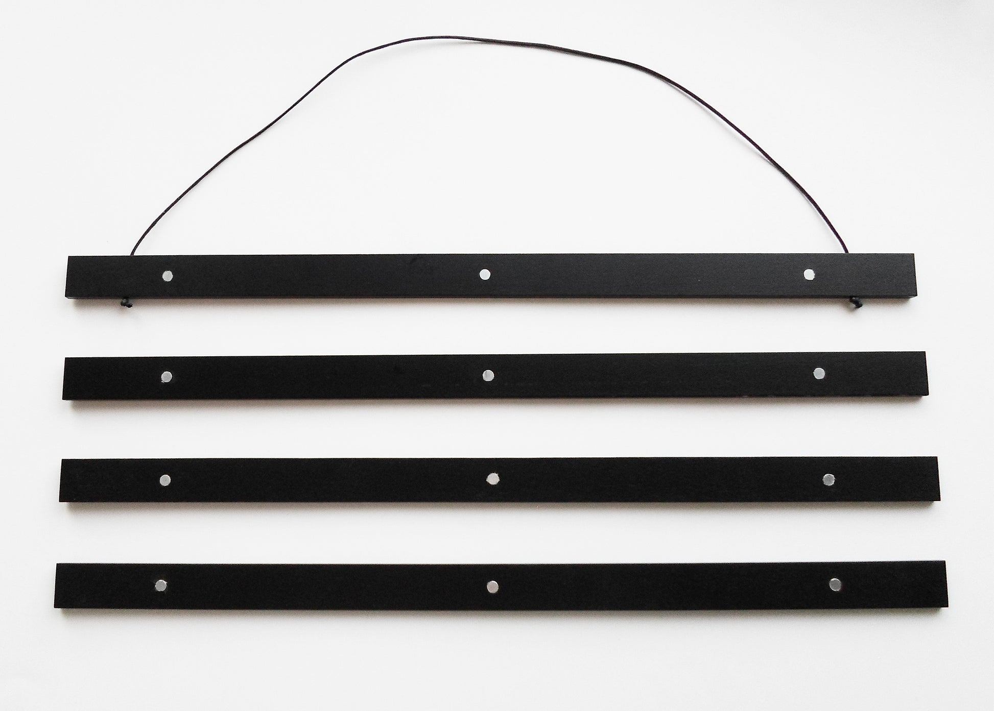 DEBEX Posterleisten 71x2cm LBMG schwarz, magnetisch