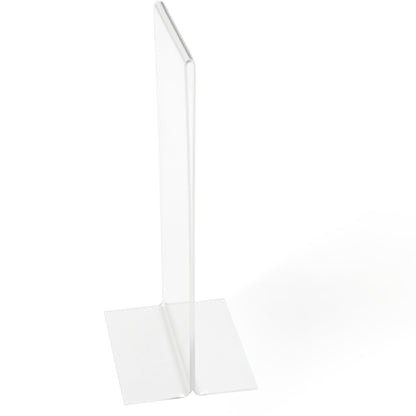 DEFLECTO Tischaufsteller Acryl DIN lang 43110 gerade, hoch