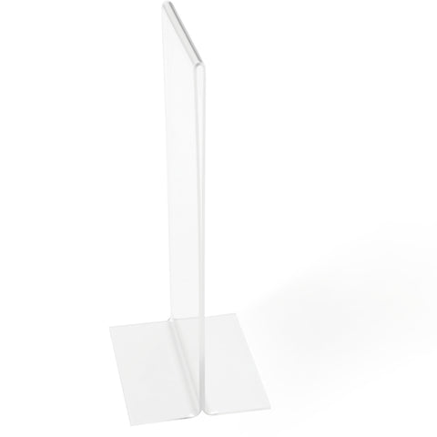 DEFLECTO Tischaufsteller Acryl DIN lang 43110 gerade, hoch