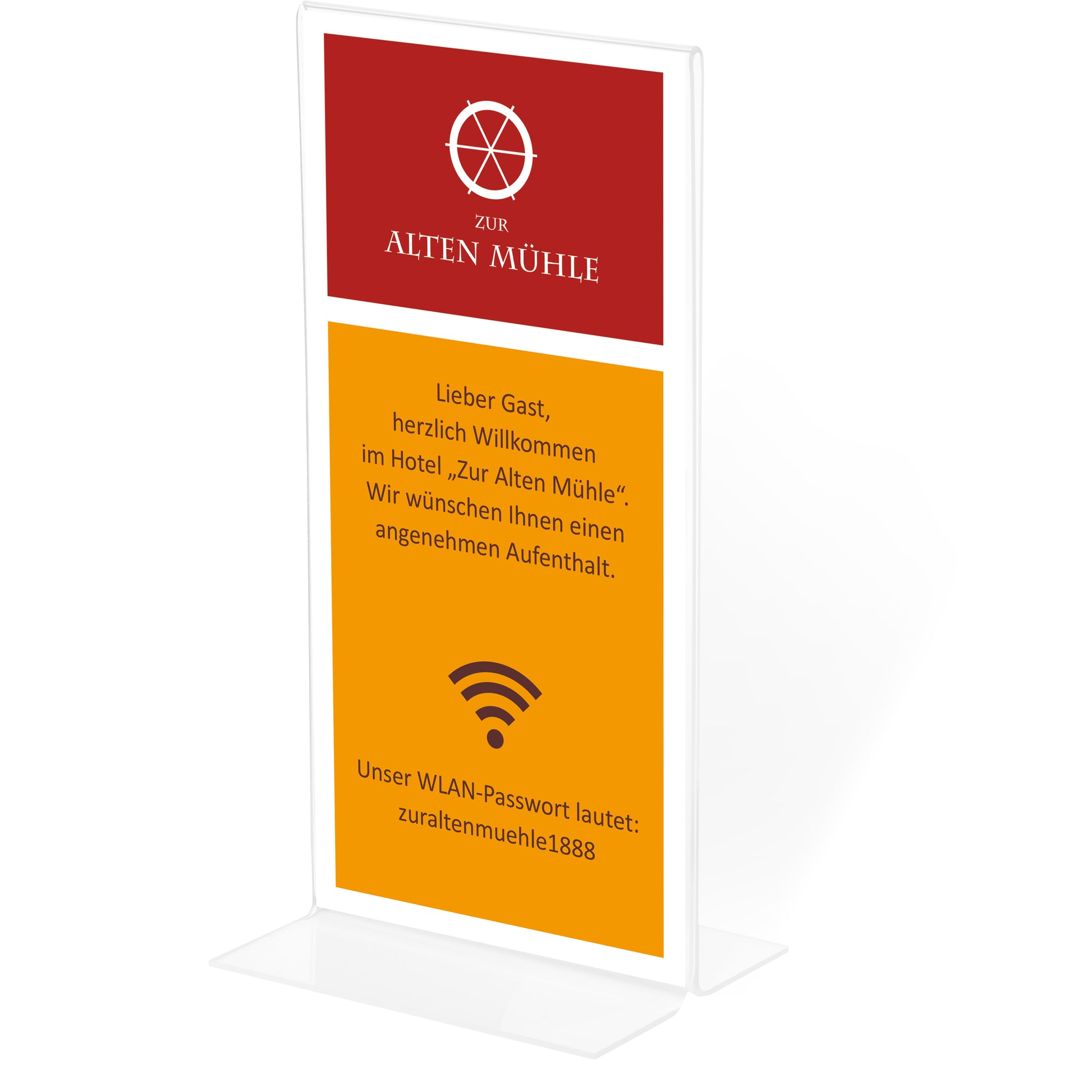 DEFLECTO Tischaufsteller Acryl DIN lang 43110 gerade, hoch