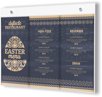 DEFLECTO Info Dislpay Classic Image A4 46901 quer, Wandmontage